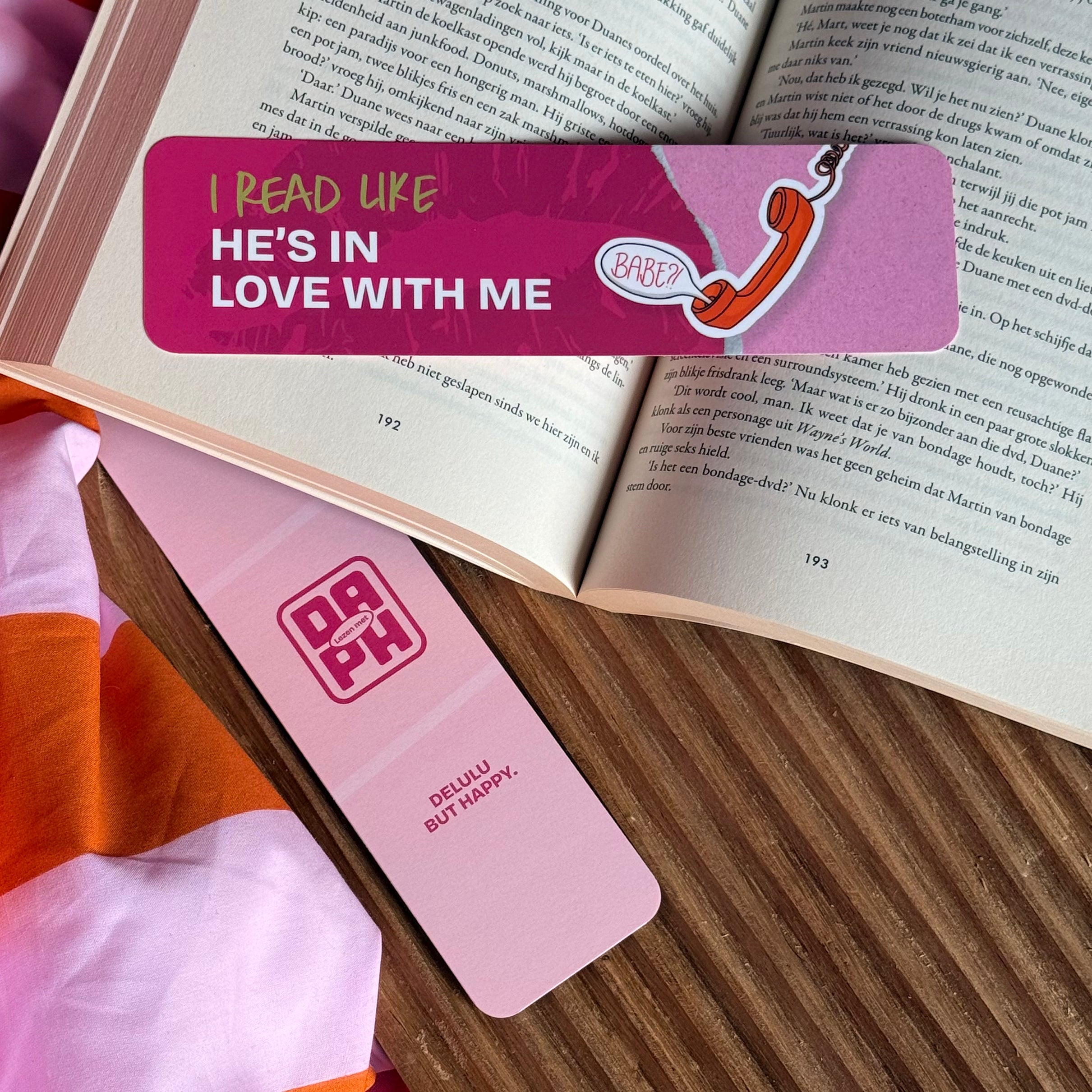 Boekenlegger - I read like he's in love with me