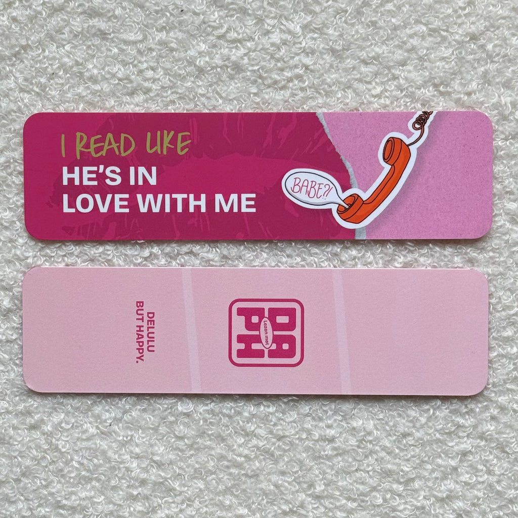 Boekenlegger - I read like he's in love with me