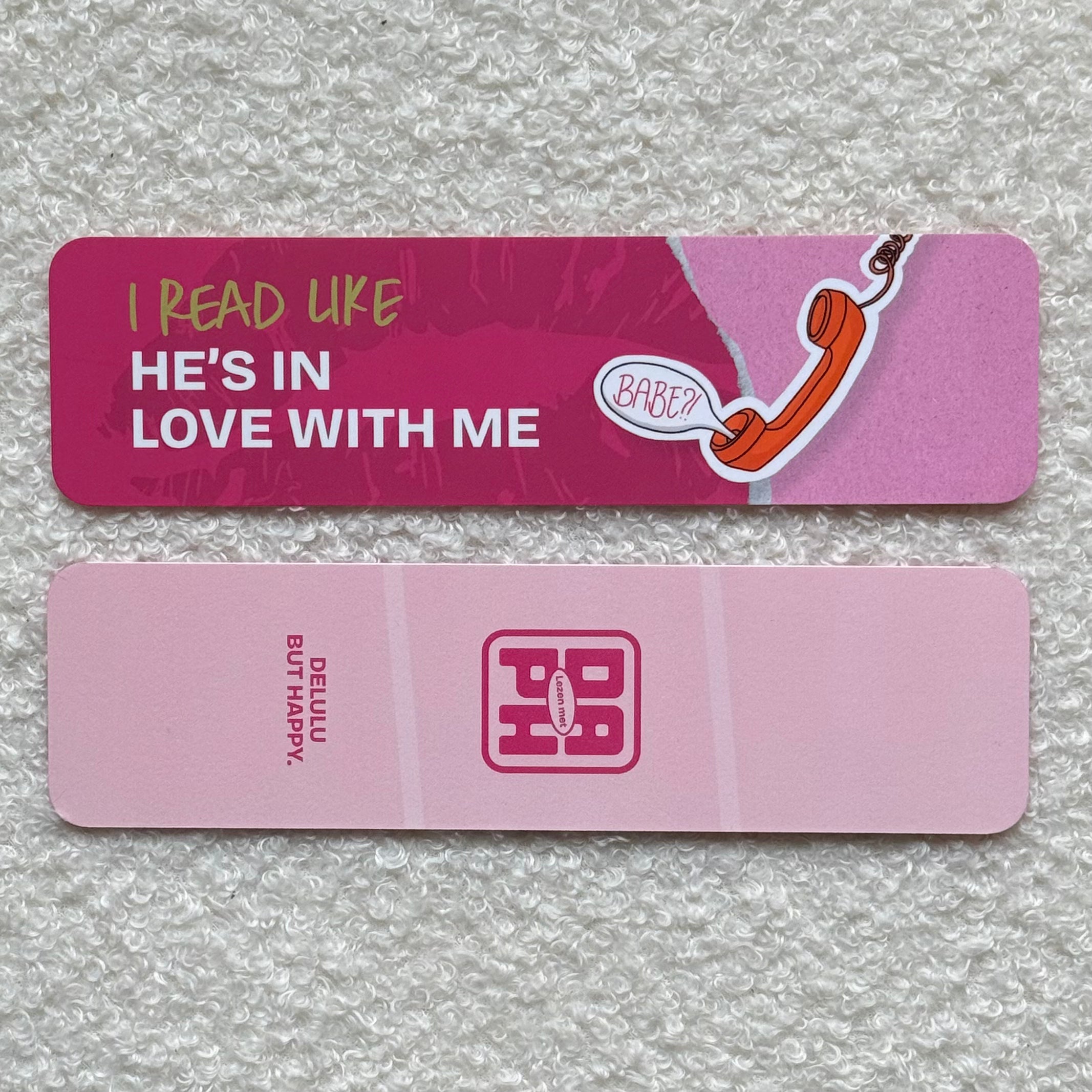 Boekenlegger - I read like he's in love with me