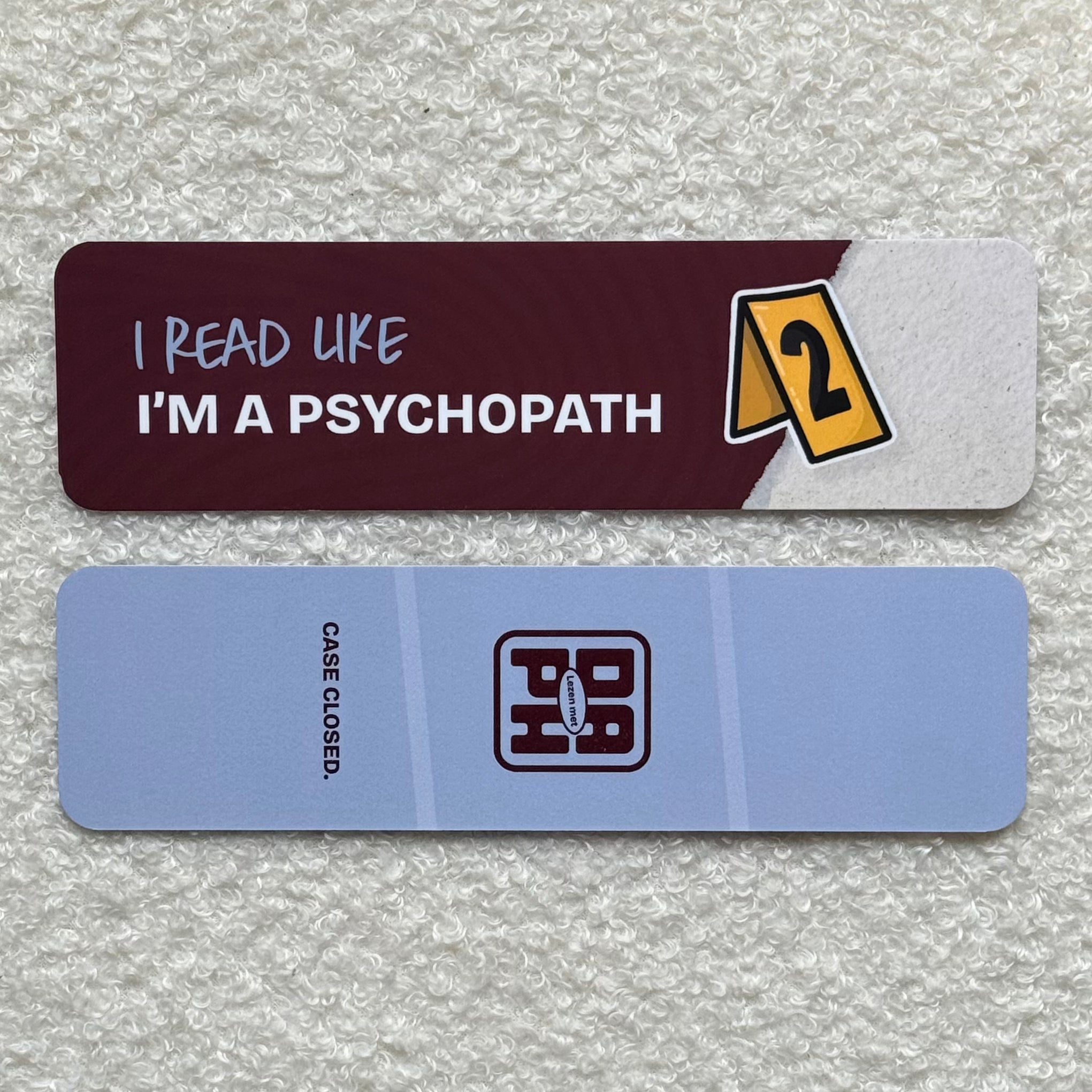 Boekenlegger - I read like I'm a psychopath