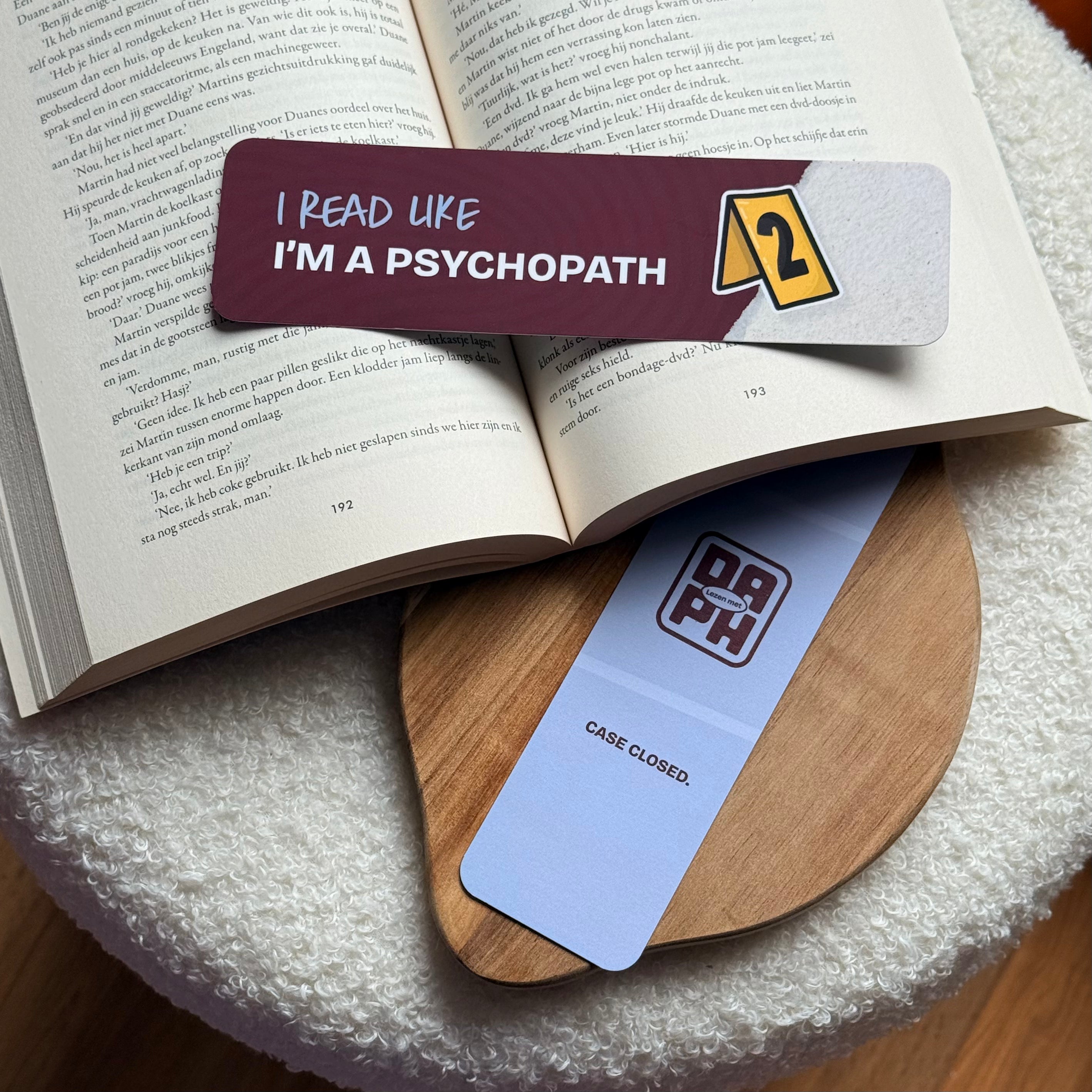 Boekenlegger - I read like I'm a psychopath